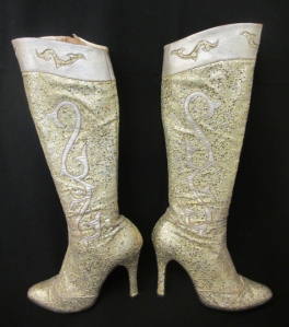 silver leg boots
