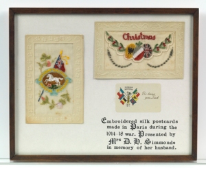 Embroidered Silk Postcards